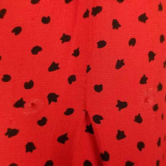 Vintage 1980's Red Dress - Picture 6 of 8